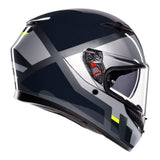 AGV K3 - SHADE GREY/YELLOW FLUO