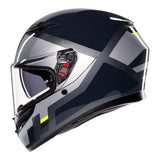 AGV K3 - SHADE GREY/YELLOW FLUO