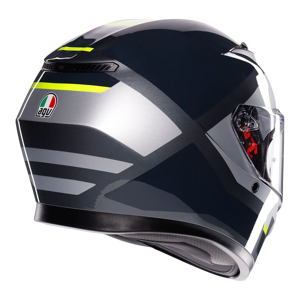AGV K3 - SHADE GREY/YELLOW FLUO