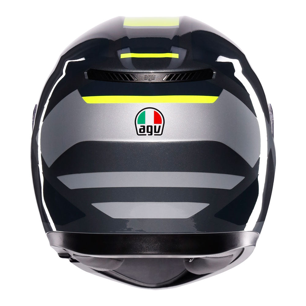 AGV K3 - SHADE GREY/YELLOW FLUO