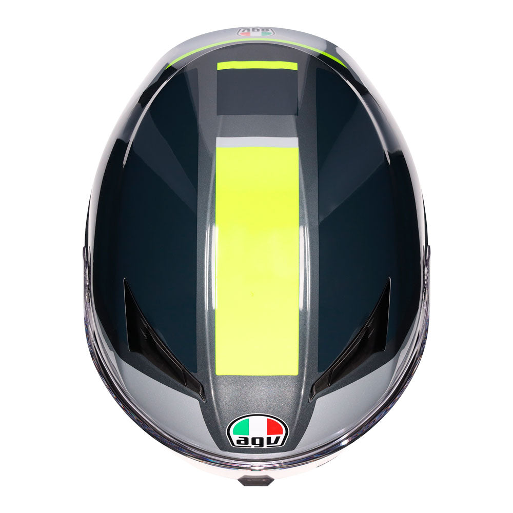 AGV K3 - SHADE GREY/YELLOW FLUO