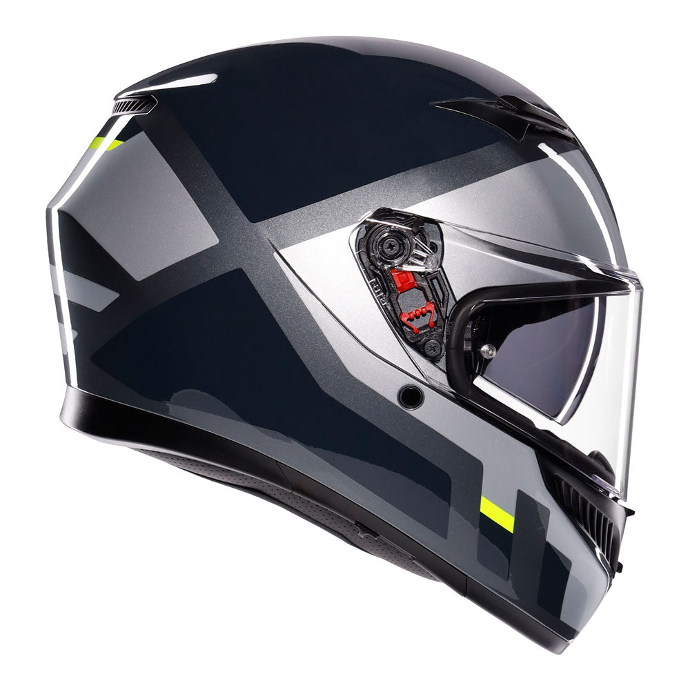 AGV K3 - SHADE GREY/YELLOW FLUO