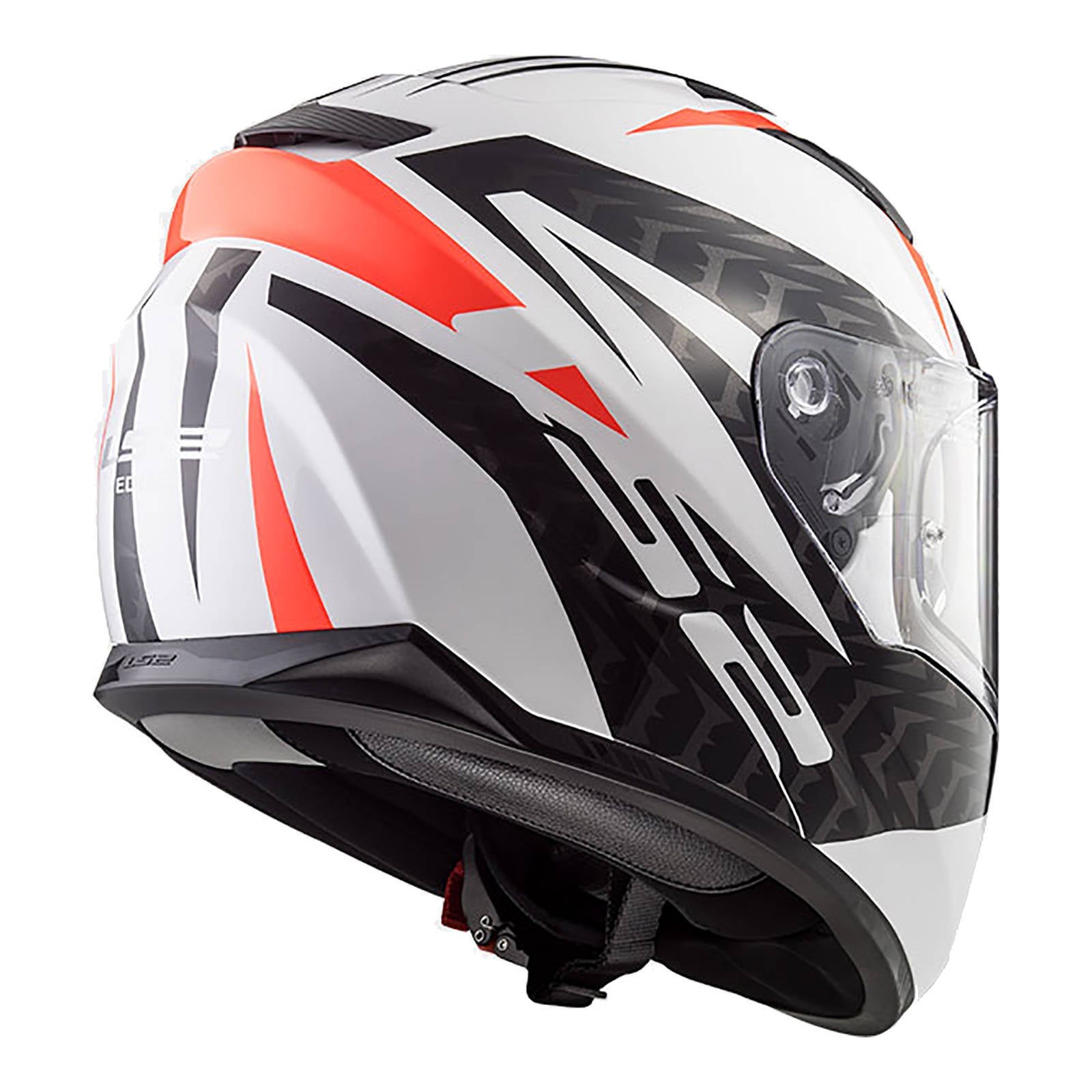 LS2 FF320 Stream Evo Commander Helmet - White / Black / Red