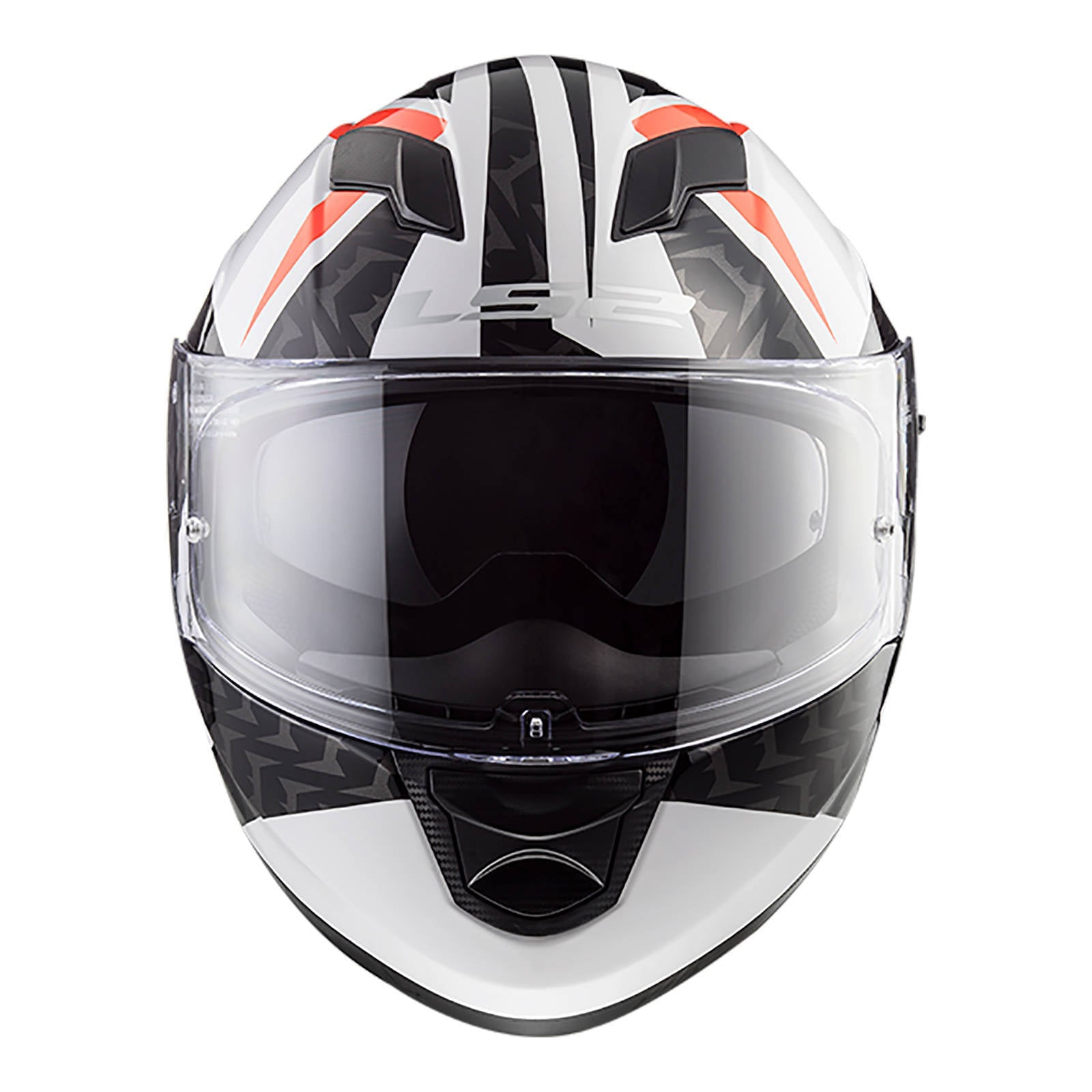 LS2 FF320 Stream Evo Commander Helmet - White / Black / Red