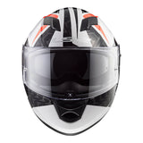 LS2 FF320 Stream Evo Commander Helmet - White / Black / Red