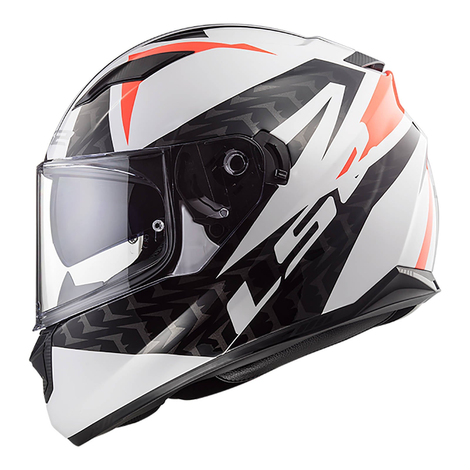 LS2 FF320 Stream Evo Commander Helmet - White / Black / Red