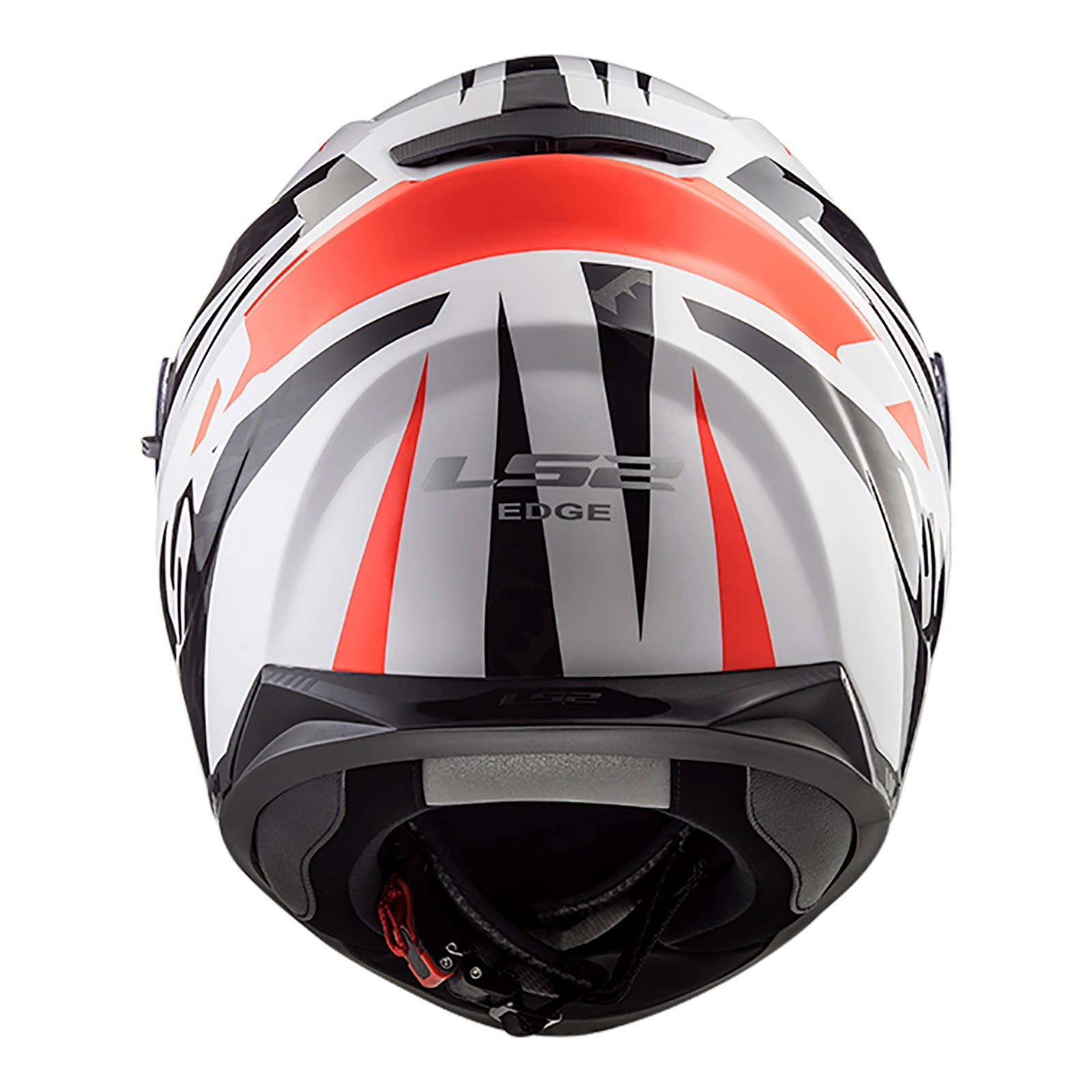 LS2 FF320 Stream Evo Commander Helmet - White / Black / Red