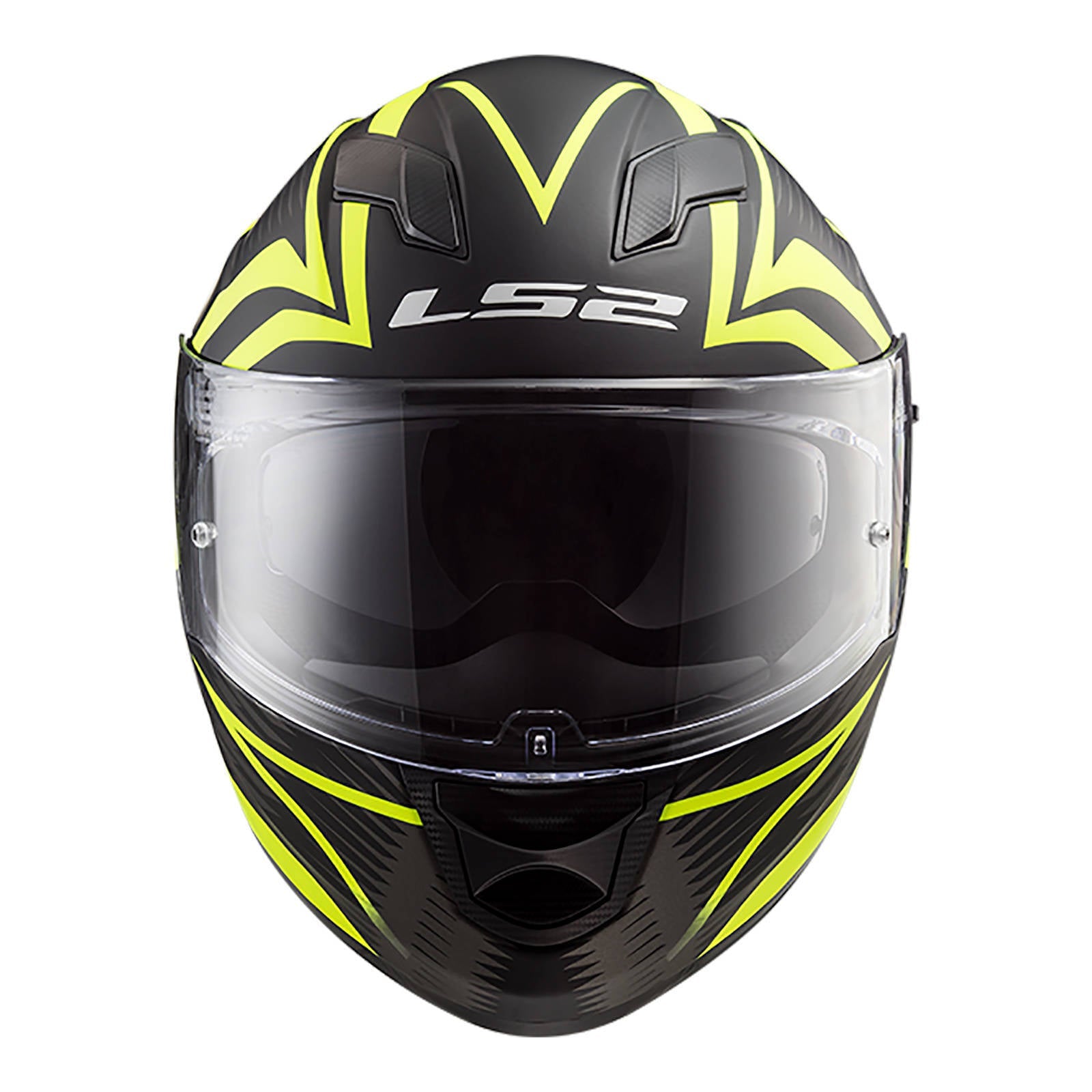 LS2 FF320 Stream Evo Jink Helmet - Matte Black / Hi-Vis Yellow
