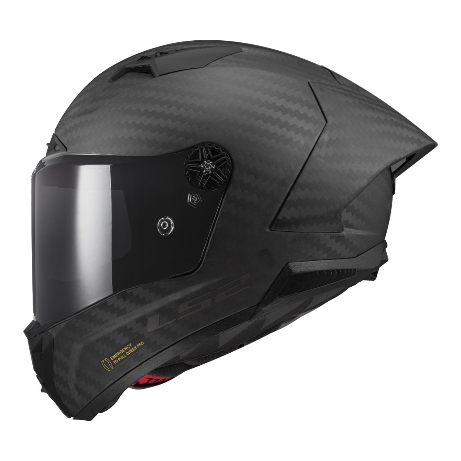 LS2 FF805C Thunder Carbon GP FIM Helmet - Matte Black 06