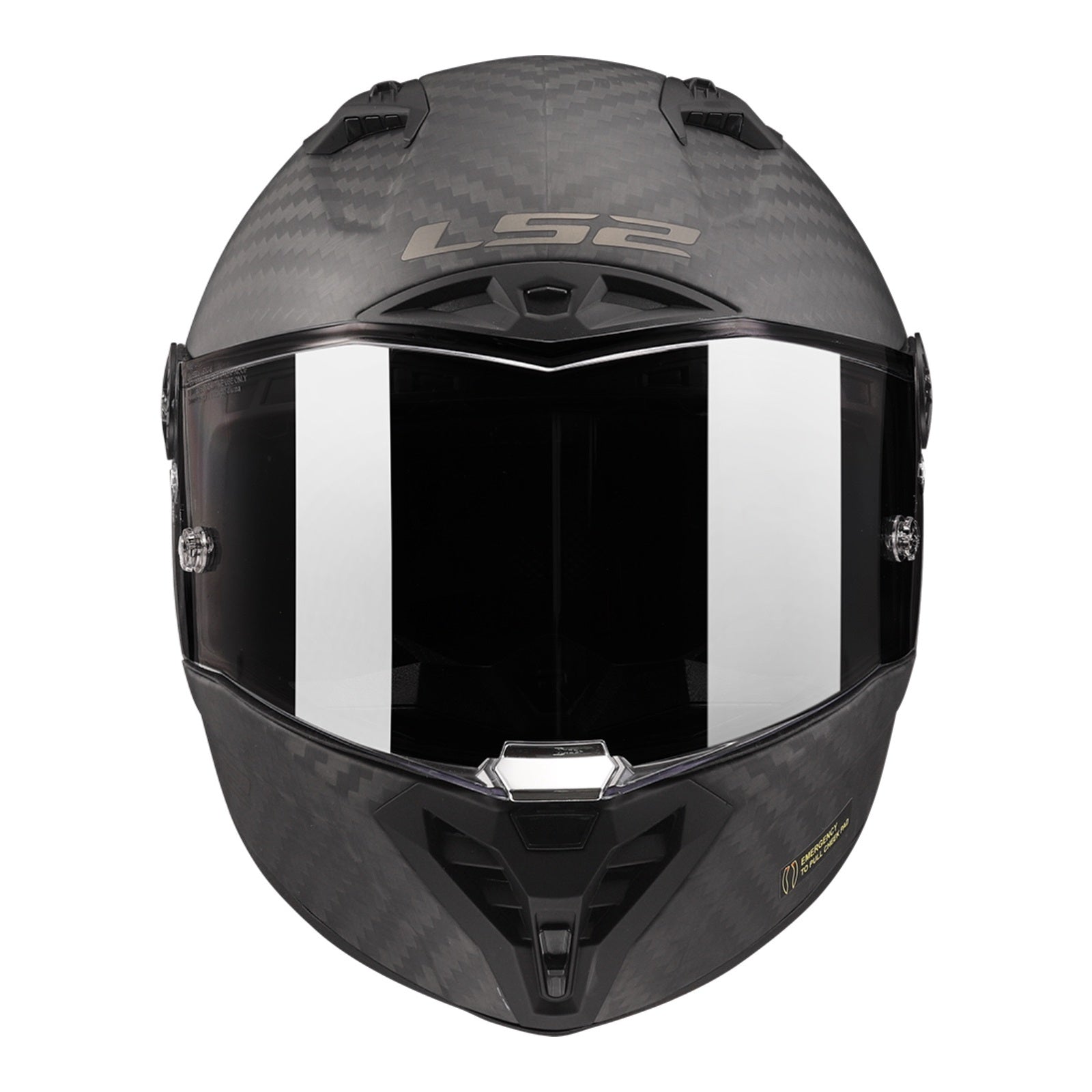 LS2 FF805C Thunder Carbon GP FIM Helmet - Matte Black 06