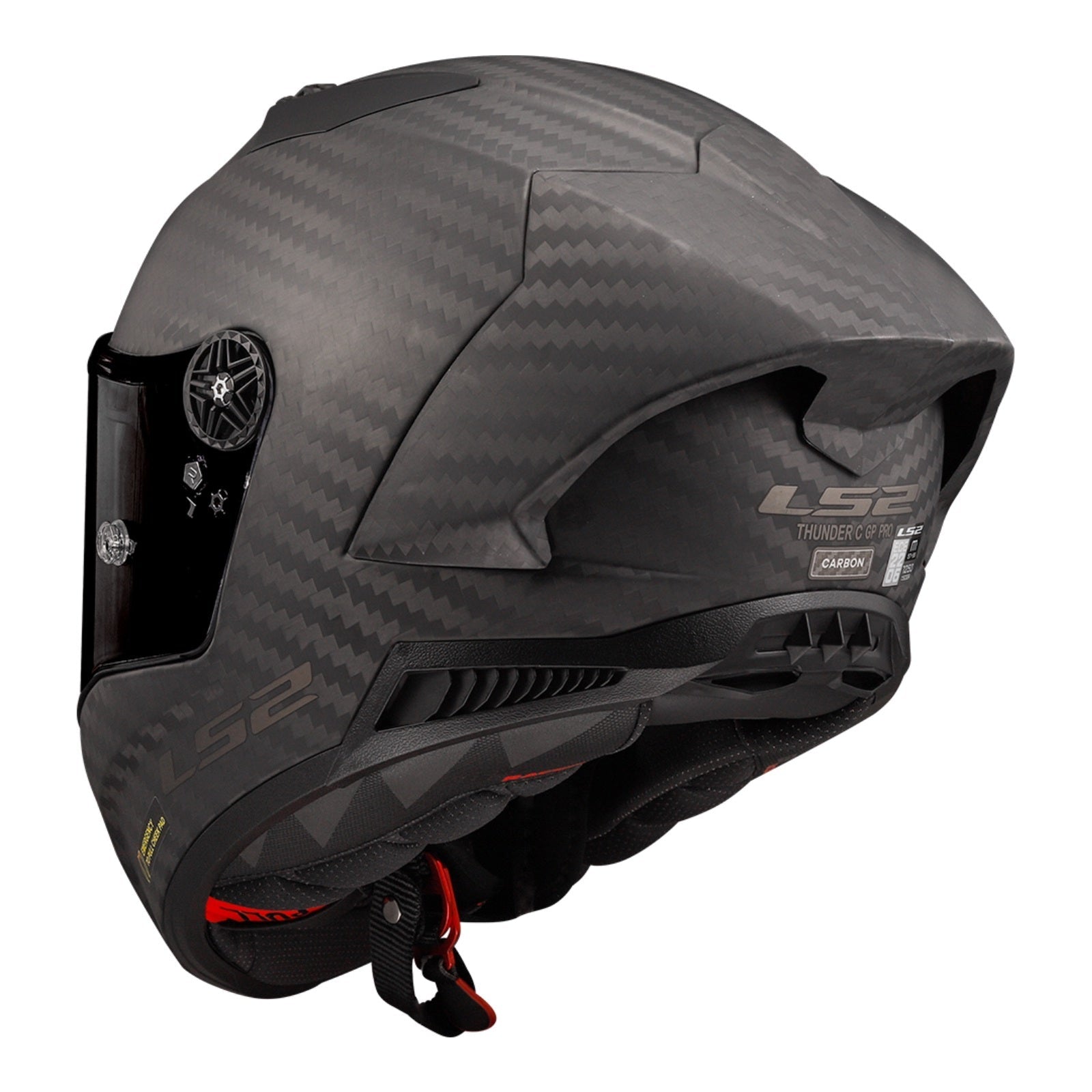 LS2 FF805C Thunder Carbon GP FIM Helmet - Matte Black 06